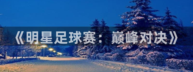 球王会体育官网app：《明星足球赛：巅峰对决》